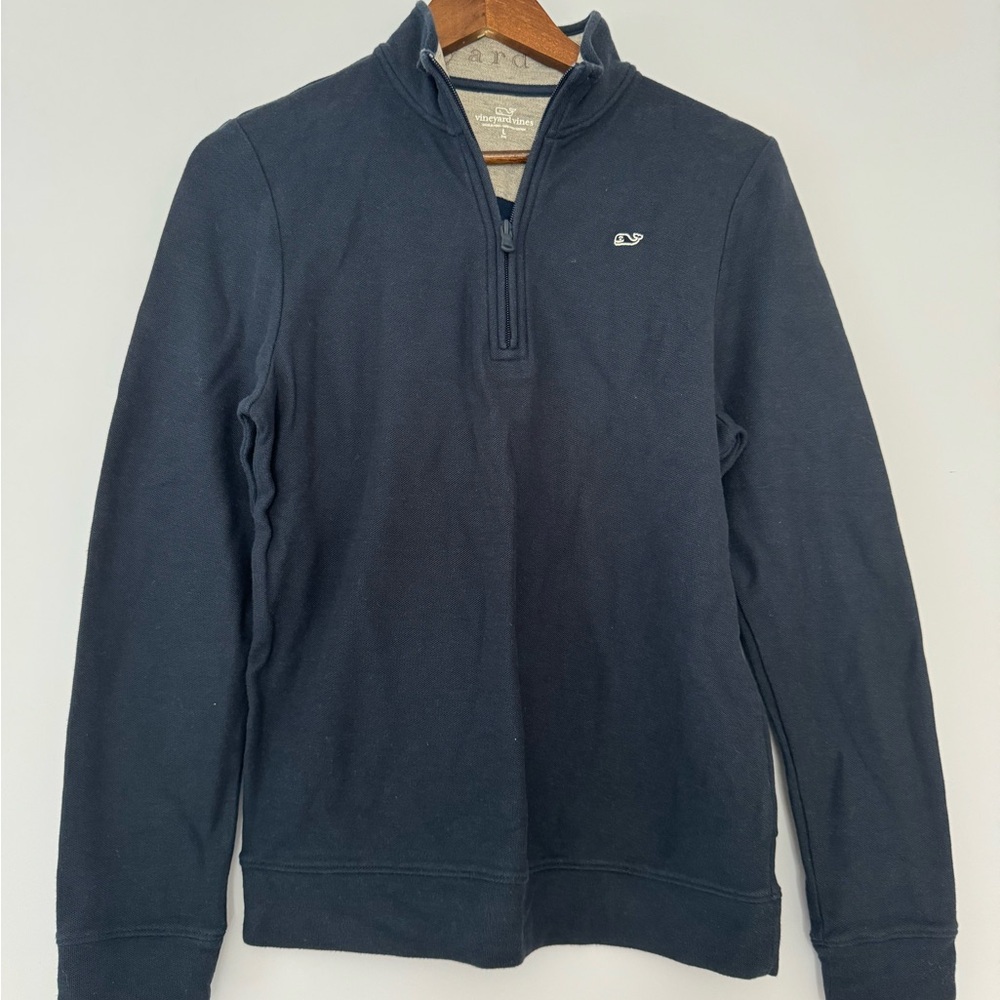 Vineyard Vines Boys Navy Quarter-Zip Sweater